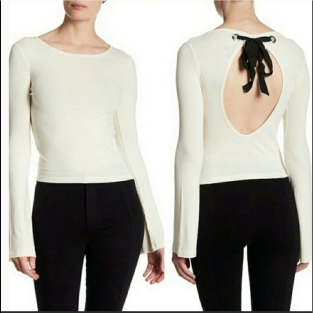 Topshop Tie Back Crop Top